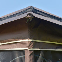Load image into Gallery viewer, 3x3m Double Tier Gazebo with Mesh Curtains - Your Patio Oasis Awaits!
