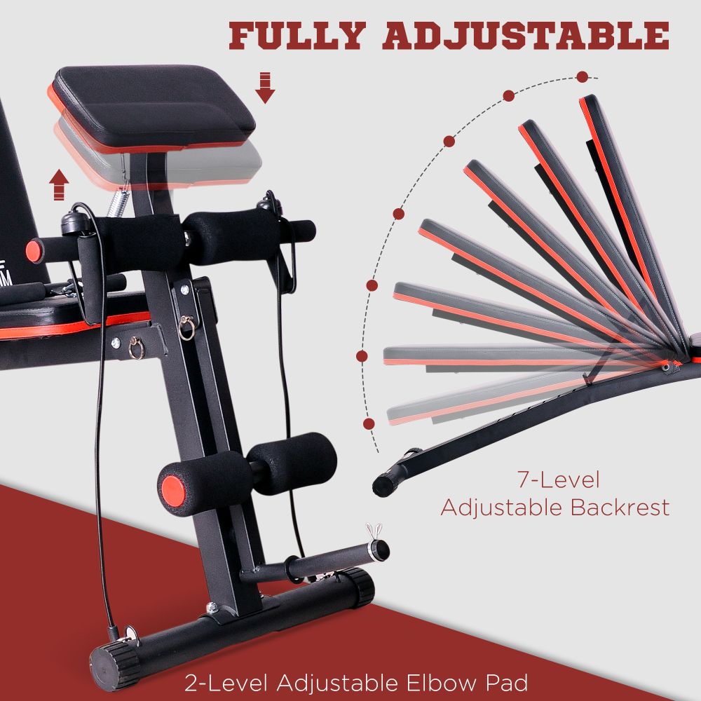 Adjustable Foldable Dumbbell Bench for Total Body Strength Training