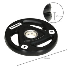 Load image into Gallery viewer, Tri-Grip Olympic Weight Plates Set - 2x 5kg Barbell Weights for Strength Training
