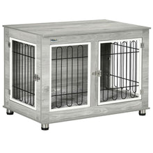 Load image into Gallery viewer, Stylish PawHut Dog Crate End Table: Cozy, Functional, and Secure for Pets!
