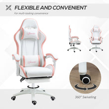 Load image into Gallery viewer, Vinsetto Pink Racing Gaming Chair: Recline, Relax, Game On!
