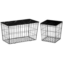 Load image into Gallery viewer, Stylish HOMCOM Set of 2 Versatile Side Tables with Storage - Modern &amp; Chic
