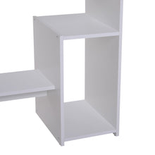 Load image into Gallery viewer, Modern Compact Computer Desk with Slide-Out Keyboard Tray – White Finish
