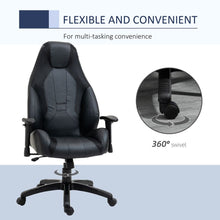 Load image into Gallery viewer, Vinsetto High Back Executive Gaming Chair with Footrest - Chic Black Comfort
