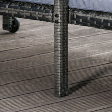 Load image into Gallery viewer, Luxury Mixed Grey Rattan Sun Lounger - Adjustable, Mobile &amp; Stylish Comfort
