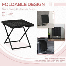 Load image into Gallery viewer, Folding Rattan Coffee Table – Stylish &amp; Space-Saving for Outdoor Living
