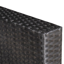 Load image into Gallery viewer, Outsunny Black Rattan 2-Seater Sofa Set with Cushions &amp; Glass Table
