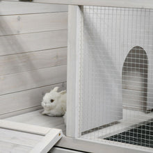 Load image into Gallery viewer, Wooden Rabbit Hutch Mobile Separable Guinea Pig Cage w/ Wheels, Slide-Out Tray
