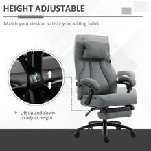 Load image into Gallery viewer, Massage Office Chair with 2-Point Vibration Pillow USB Power 360 Swivel Wheels
