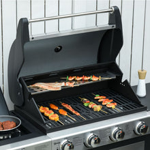 Load image into Gallery viewer, Ultimate 4-Burner Stainless Steel Gas BBQ Grill with Warming Rack &amp; Side Burner
