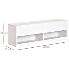 Load image into Gallery viewer, Modern Wall-Mount TV Stand with LED Lights &amp; Smart Cable Management
