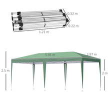 Load image into Gallery viewer, Versatile 6m x 3m Pop Up Gazebo - Durable Folding Canopy for Any Outdoor Event
