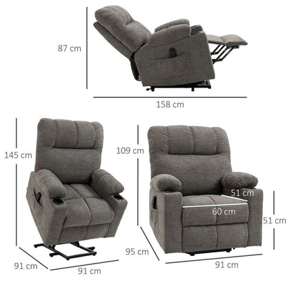 HOMCOM Electric Recliner Chair: Heavy Duty Lift Chair for Ultimate Comfort