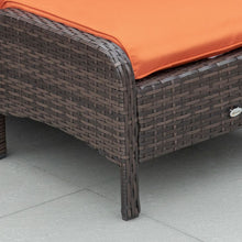 Load image into Gallery viewer, Elegant 2-Seater Rattan Garden Furniture Set with Glass Top Table - Brown
