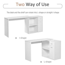 Load image into Gallery viewer, Modern L-Shaped Computer Desk with 360° Rotating Function – Stylish &amp; Space-Saving

