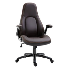 Load image into Gallery viewer, Stylish PU Leather High Back Swivel Office Chair with Adjustable Height
