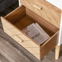 Load image into Gallery viewer, Scandinavian Elegance: 2-Drawer Wooden Side Cabinet for Smart Storage
