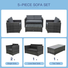 Load image into Gallery viewer, Chic 4-Seater Rattan Sofa Set: Transform Your Outdoor Oasis!
