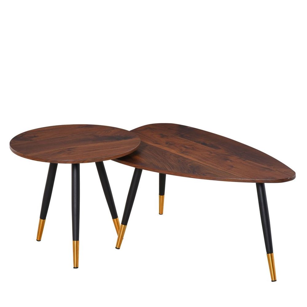 Chic Nesting Coffee Tables - Elegant Stackable Design for Modern Spaces