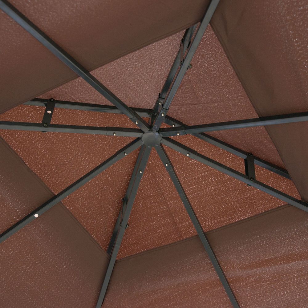 Premium 3x3m Gazebo Canopy Tent - Weather-Resistant Metal Frame for Events