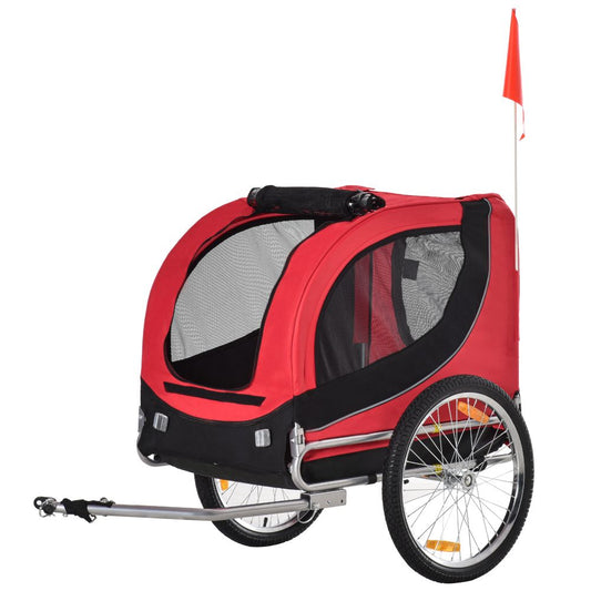 Adventure Awaits: PawHut Dog Bike Trailer - Safe & Stylish Pet Carrier
