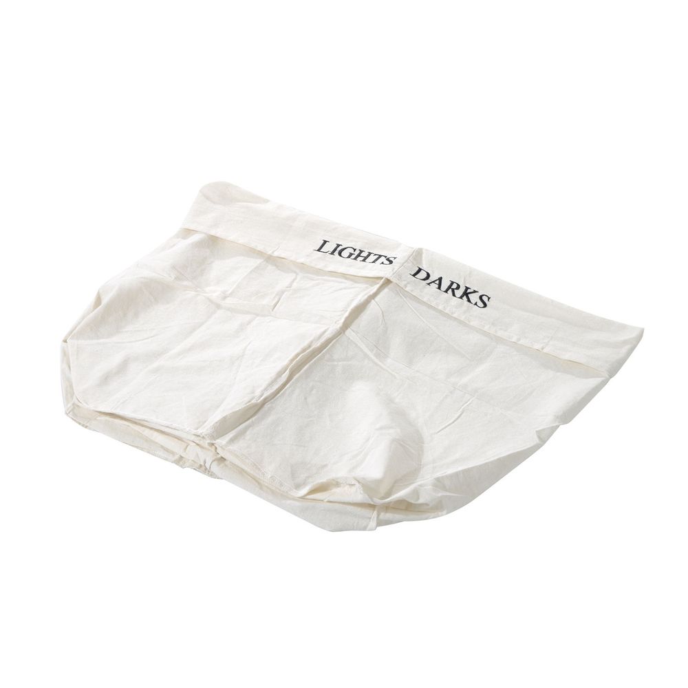 Eco-Friendly Bamboo Laundry Basket with Removable Liner & Dual Compartments