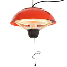 Load image into Gallery viewer, Patio Heater 1500W Electric Aluminium Ceiling Hanging Garden Light Lamp
