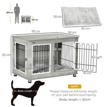 Load image into Gallery viewer, Stylish PawHut Dog Crate End Table: Cozy, Functional, and Secure for Pets!

