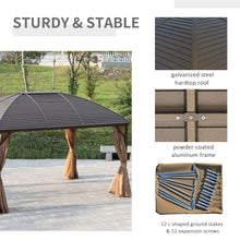 Load image into Gallery viewer, Outsunny 398L Premium Gazebo - Year-Round Outdoor Elegance &amp; Insect Protection
