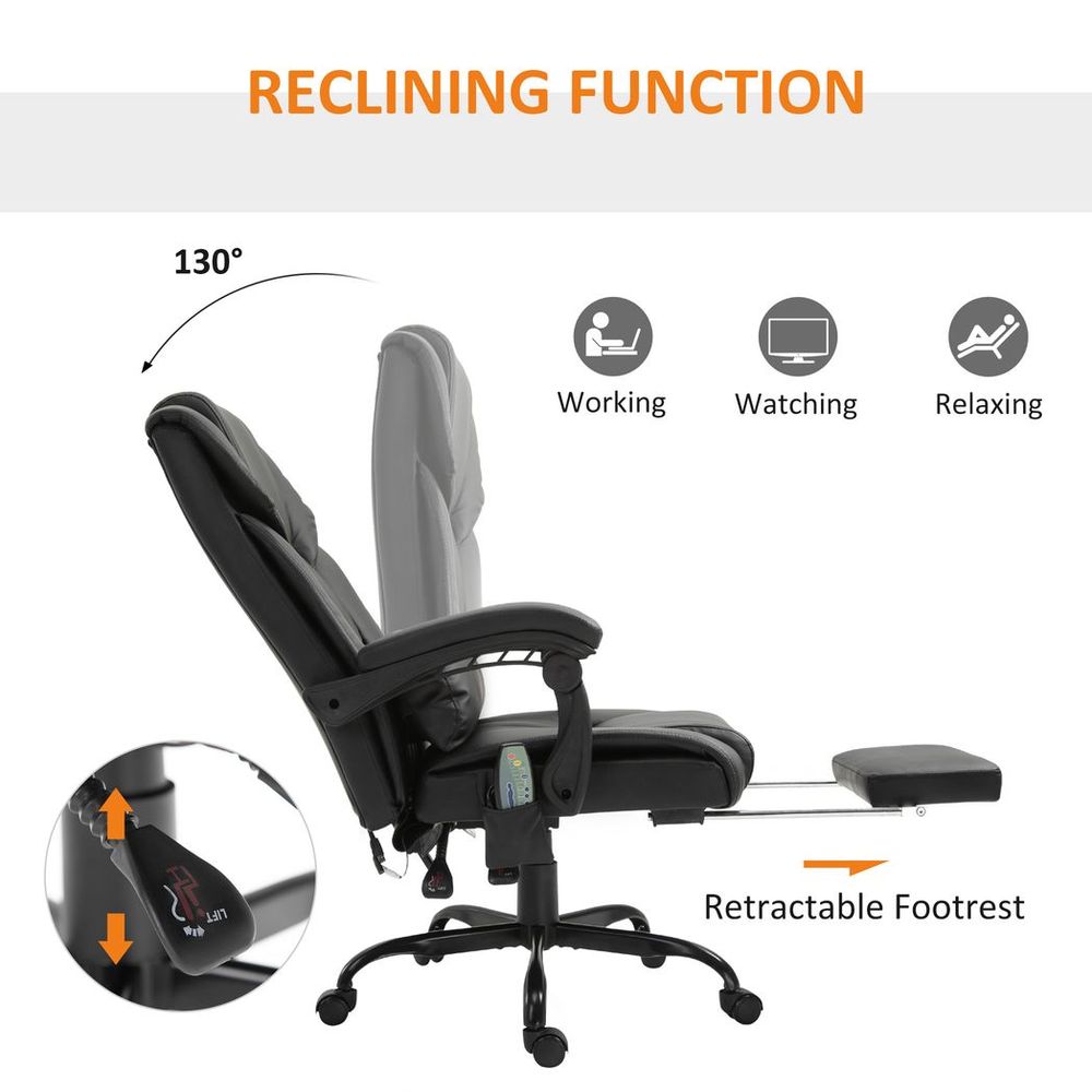 RevivePro 6-Point Massage Racing Chair: Electric Comfort With Adjustable Angles