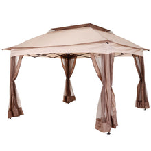 Load image into Gallery viewer, Outsunny 3.25x3.25m Khaki/Brown Pop-Up Gazebo - Stylish Outdoor Party Canopy
