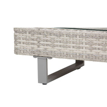 Load image into Gallery viewer, Luxurious 3-Piece Rattan Sofa Set with Cushions &amp; Elegant Tea Table for Outdoors

