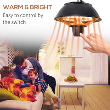 Load image into Gallery viewer, Outsunny 600W Hanging Infrared Patio Heater - Versatile Indoor/Outdoor Warmth
