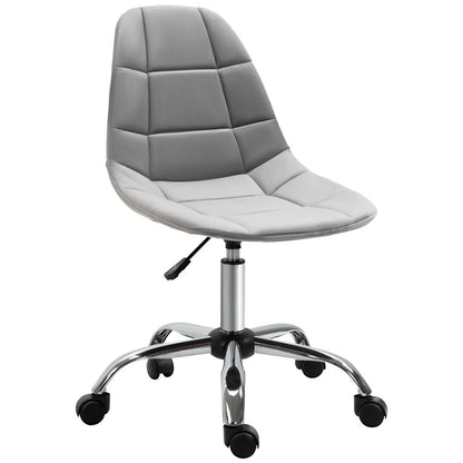 Vinsetto Grey Ergonomic Office Chair - Adjustable Height & Luxurious Comfort