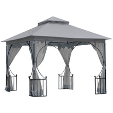 Load image into Gallery viewer, Outsunny 3x3m Light Grey Gazebo Canopy - UV Protection &amp; Rain Shelter for Patio
