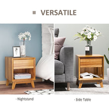Load image into Gallery viewer, Stylish HOMCOM Bedside Table with Drawer &amp; Shelf - Perfect Bedroom Organizer
