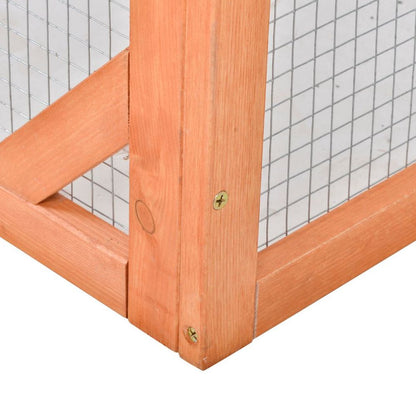 Cozy Wooden Rabbit Hutch with Spacious Run - Perfect Home for Small Animals!