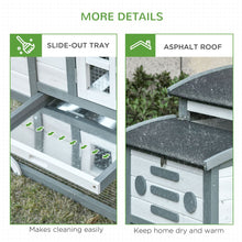 Load image into Gallery viewer, Elevated 140cm Wooden Chicken Coop with Nesting Box &amp; Open Roof Access
