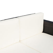 Load image into Gallery viewer, Outsunny Cozy 2-Seater Outdoor Sofa with Thick Cushions &amp; Rattan Table
