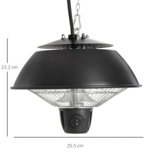 Load image into Gallery viewer, Outsunny 600W Hanging Infrared Patio Heater - Versatile Indoor/Outdoor Warmth
