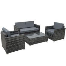 Load image into Gallery viewer, Chic 4-Seater Rattan Sofa Set: Transform Your Outdoor Oasis!
