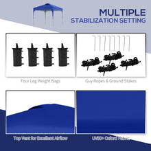 Load image into Gallery viewer, Instant 3x3M Pop-Up Gazebo with Carry Bag &amp; Weight Bags – Ultimate Outdoor Shelter
