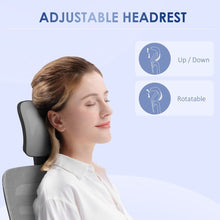 Load image into Gallery viewer, Vinsetto Ergonomic Mesh Office Chair with Adjustable Headrest - Grey Comfort
