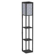 Load image into Gallery viewer, Modern 4-Tier Shelf Floor Lamp - Stylish Lighting &amp; Storage Solution
