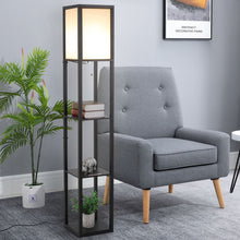 Load image into Gallery viewer, Illuminate &amp; Organize: 4-Tier Stylish Shelf Floor Lamp with Ambient Light
