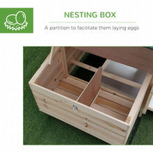 Load image into Gallery viewer, PawHut Deluxe Wooden Chicken Coop: Safe, Spacious &amp; Stylish Pet Sanctuary
