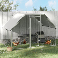 Load image into Gallery viewer, Spacious Outdoor Metal Walk-In Chicken Coop Run with Weather-Resistant Cover
