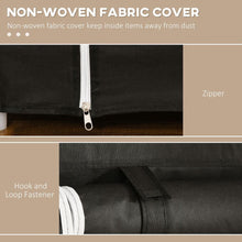 Load image into Gallery viewer, Portable Fabric Wardrobe with 10 Shelves &amp; Hanging Rail - Stylish Storage Solution
