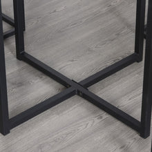 Load image into Gallery viewer, Stylish 5-Piece Black/Brown MDF &amp; Steel Dining Set - Modern Bar Table &amp; Stools
