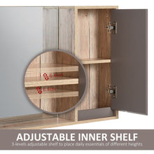 Load image into Gallery viewer, Elegant Wall-Mounted Bathroom Cabinet with Mirror &amp; Adjustable Storage Shelf

